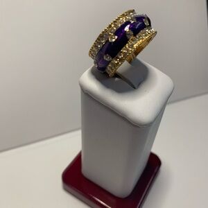 2026 Park Lane New Year Edition Elegant Purple & Gold Ring Size 8